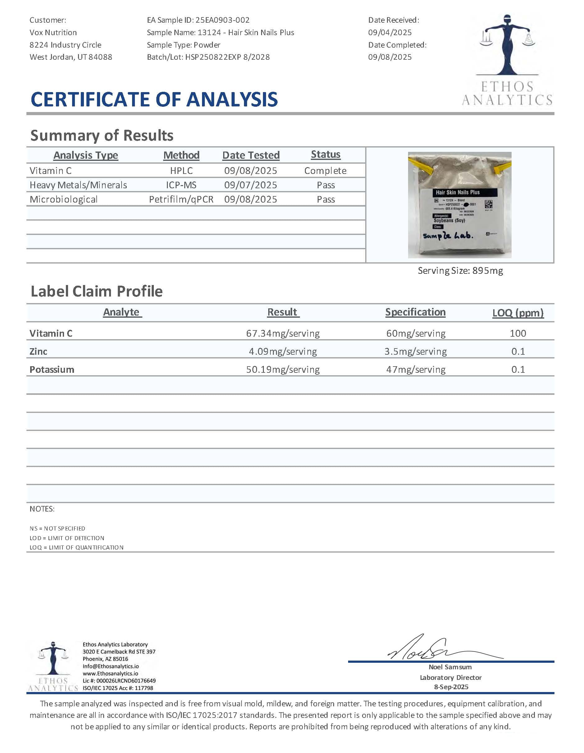 Glød — Hair, Skin &amp; Nails beauty supplement. Third-party lab test results.